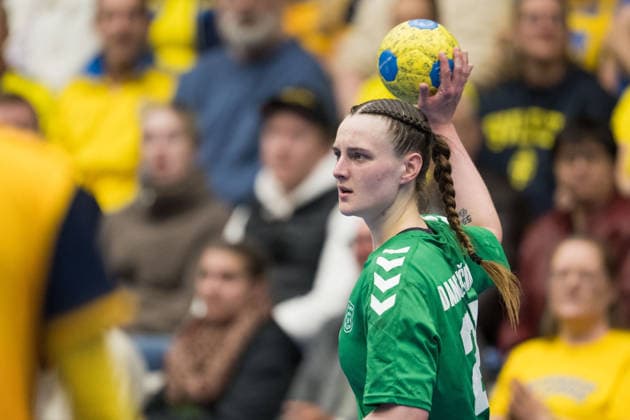 260412 Vakare Damuleviciute of Lithuania during the women s EHF Euro Qualification handball match between Sweden and Lithuania on April 12, 2026 in Kosta Photo Suvad Mrkonjic BILDBYRAN COP 170 SM0457 handball handball handball kval em em kval qualification womens ehf euro qualification sverige sweden litauen lithuania dam bbeng sverige sweden  Copyright: SUVADxMRKONJIC BB260412SM034