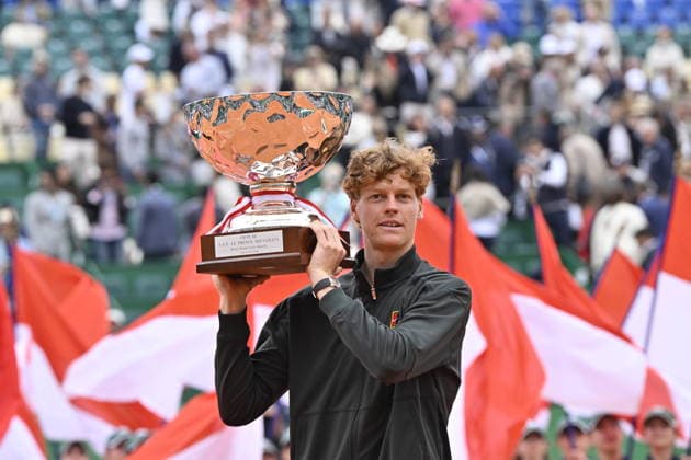 Tennis - Monte Carlo Rolex Masters 2026 - ATP, Tennis Herren - 12 04 2026 - Tennis - Monte Carlo Rolex Masters 2026 - ATP - 12 04 2026 - Finale SInner Alcaraz Victoire du Suisse - Melanie de Massy - Charlene de Monaco - Prince ALbert der Monaco Monaco  Copyright: xChryslenexCaillaud Psnewzx