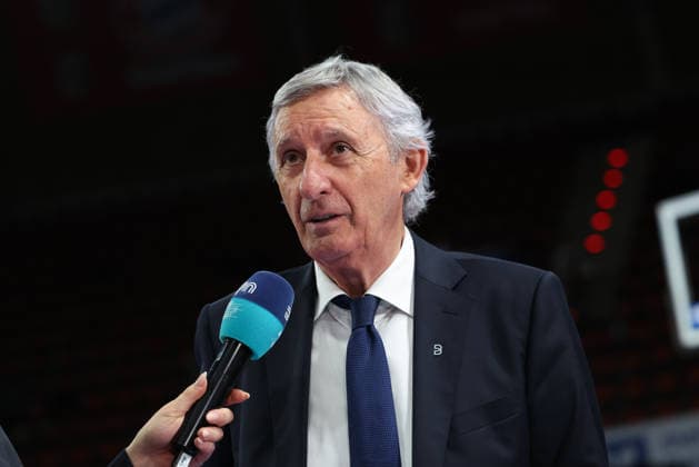 Svetislav Pesic FC Bayern Basketball, Head Coach at the post-match interview, GER, FC Bayern Basketball vs Niners Chemnitz, Basketball, easycredit Basketball Bundesliga, Matchday 29, Season 2025 2026, 12 04 2026, GER, FC Bayern Basketball vs Niners Chemnitz, Basketball, easycredit Basketball Bundesliga, Matchday 29, Season 2025 2026, 12 04 2026 Munich Copyright: xEibner-Pressefoto JennixMaulx EP_JML