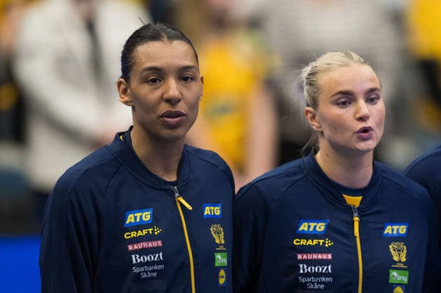 260412 Jamina Roberts of Sweden ahead of the women s EHF Euro Qualification handball match between Sweden and Lithuania on April 12, 2026 in Kosta Photo Suvad Mrkonjic BILDBYRAN COP 170 SM0457 handball handball handball kval em em kval qualification womens ehf euro qualification sverige sweden litauen lithuania dam bbeng sverige sweden  Copyright: SUVADxMRKONJIC BB260412SM053