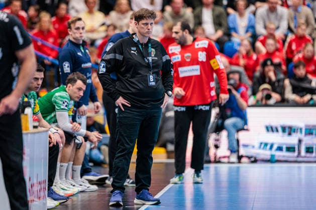 Nicolej Krickau Fuechse Berlin, Coach GER, TBV Lemgo Lippe vs Fuechse Berlin, Handball, 1 Bundesliga, 28 Matchday, Season 2025 2026, 12 04 2026 GER, TBV Lemgo Lippe vs Fuechse Berlin, Handball, 1 Bundesliga, 28 Matchday, Season 2025 2026, 12 04 2026 Lemgo Copyright: xEibner-Pressefoto JanxRollingerx EP_JSK