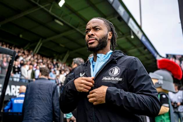 NIJMEGEN Feyenoord Rotterdam forward Raheem Sterling during the Dutch Vriendenloterij Eredivisie match between NEC and Feyenoord at De Goffert stadium on April 12, 2026 in Nijmegen, the Netherlands Photo by Stefan Koops EYE4IMAGES DeFodi Images