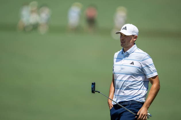 260412 Ludvig Aberg of Sweden during the final round of the 2026 Masters Golf Tournament on April 12, 2026 in Augusta Photo Petter Arvidson BILDBYRAN kod PA PA1196 golf masters bbeng the masters augusta sweden sverige  Copyright: PETTERxARVIDSON BB260412PA048