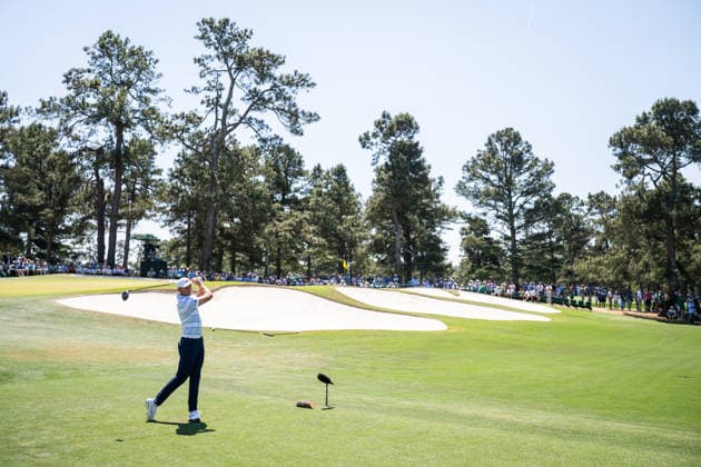 260412 Ludvig Aberg of Sweden during the final round of the 2026 Masters Golf Tournament on April 12, 2026 in Augusta Photo Petter Arvidson BILDBYRAN kod PA PA1196 golf masters bbeng the masters augusta sweden sverige  Copyright: PETTERxARVIDSON BB260412PA054