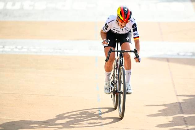 Paris - Roubaix Hauts-de-France Women 2026 Cycling Race ROUBAIX, FRANCE - APRIL 12 : Koch Franziska (GER) of FDJ United - SUEZ celebrating her victory during the 6th edition of Paris - Roubaix Hauts-de-France Women an UCI Women s World Tour 1.WWT one day cycling road race for Women Elite of 143 km with start in Denain and finish in Roubaix on April 12, 2026 in Roubaix, France, 12 04 2026 Roubaix France  Copyright: xTomasxSiskx