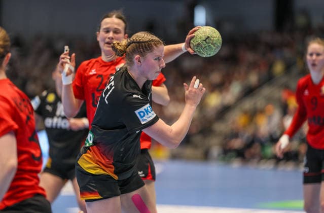 GER, Hamm, Germany vs Belgium, EHF EURO Qualifiers, Handball, EHF, Season 2025 2026, WESTPRESS arena, 6 Matchday in picture Nina Engel Germany Handball Women 8 DFB DFL REGULATIONS PROHIBIT ANY USE OF PHOTOGRAPHS AS IMAGE SEQUENCES AND OR QUASI VIDEO, 12 04 2026 Copyright: HMBxMedia HendrikxHamelau