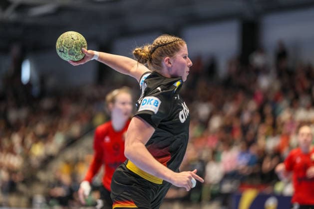 GER, Hamm, Germany vs Belgium, EHF EURO Qualifiers, Handball, EHF, Season 2025 2026, WESTPRESS arena, 6 Matchday in picture Nina Engel Germany Handball Women 8 DFB DFL REGULATIONS PROHIBIT ANY USE OF PHOTOGRAPHS AS IMAGE SEQUENCES AND OR QUASI VIDEO, 12 04 2026 Copyright: HMBxMedia HendrikxHamelau