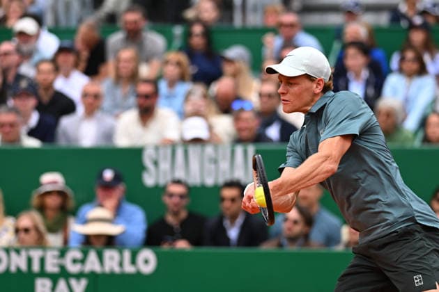 Carlos Alcaraz v Jannik Sinner At Rolex Monte-Carlo Masters 2026 Finale - Monaco Jannik Sinner (ITA) during the final at the 2026 Rolex Monte-Carlo Masters in Monte-Carlo, MONACO, on April 12, 2026. Photo by Corinne Dubreuil ABACAPRESS.COM MONTE-CARLO Monaco  Copyright: xDubreuilxCorinne ABACAx