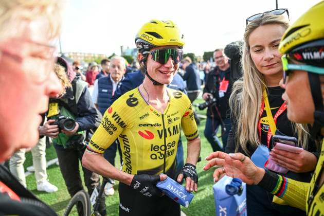 Paris - Roubaix Hauts-de-France 2026 Cycling Race ROUBAIX, FRANCE - APRIL 12 : Vos Marianne (NED) of Team Visma Lease a Bike after the race during the 123rd edition of Paris - Roubaix Hauts-de-France an UCI World Tour 1.UWT one day cycling road race for Women Elite of 258 km with start in Compiegne and finish in Roubaix on April 12, 2026 in Roubaix, France, 12 04 2026 ( Motordriver Kenny Verfaillie - Roubaix France  Copyright: xVincentxKalutx