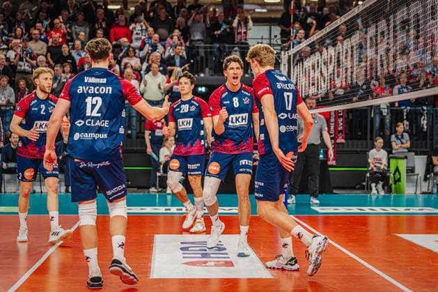 Volleyball mens Bundesliga playoffs semi-finals 2025 2026 SVG Lüneburg vs SWD powervolleys Düren 12 04 2026