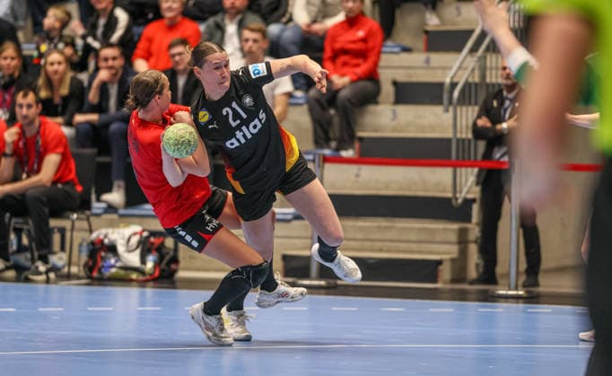 GER, Hamm, Germany vs Belgium, EHF EURO Qualifiers, Handball, EHF, Season 2025 2026, WESTPRESS arena, 6 Matchday in picture Lena Degenhardt Germany Handball Women 21 DFB DFL REGULATIONS PROHIBIT ANY USE OF PHOTOGRAPHS AS IMAGE SEQUENCES AND OR QUASI VIDEO, 12 04 2026 Copyright: HMBxMedia HendrikxHamelau