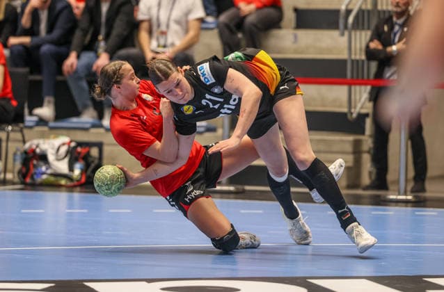GER, Hamm, Germany vs Belgium, EHF EURO Qualifiers, Handball, EHF, Season 2025 2026, WESTPRESS arena, 6 Matchday in picture Lena Degenhardt Germany Handball Women 21 DFB DFL REGULATIONS PROHIBIT ANY USE OF PHOTOGRAPHS AS IMAGE SEQUENCES AND OR QUASI VIDEO, 12 04 2026 Copyright: HMBxMedia HendrikxHamelau