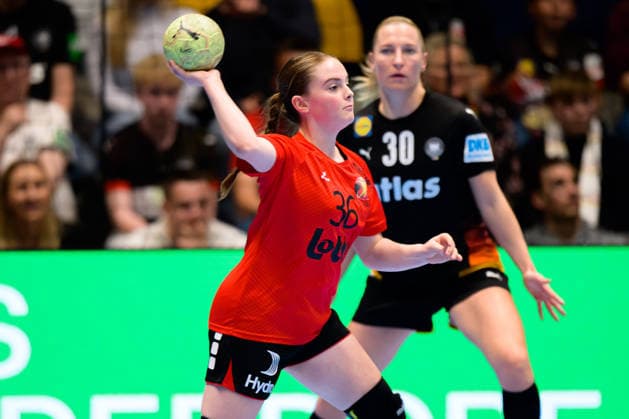 Handball, Womens European Championship Qualification, Germany Belgium, 2nd round, Group 3, Matchday 6 Lemke Daniels Belgium Hamm Westpress Arena Nordrhein Westfalen Germany