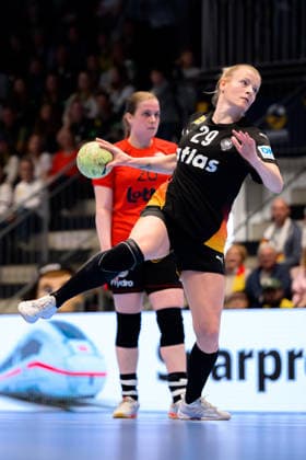 Handball, Womens European Championship Qualification, Germany Belgium, 2nd round, Group 3, Matchday 6 Antje Döll Doell Germany Hamm Westpress Arena Nordrhein Westfalen Germany