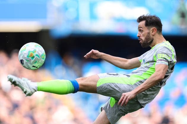 Chelsea v Man City 12 April 2026, London - Premier League Football - Chelsea v Manchester City - Bernardo Silva of Manchester City - Photo: Charlotte Wilson Offside. London UK *** Chelsea gegen Man City 12. April 2026, London Premier League Fußball Chelsea gegen Manchester City Bernardo Silva von Manchester City Foto Charlotte Wilson Abseits London UK  Copyright: xCharlottexWilsonx xOffsidexOffside