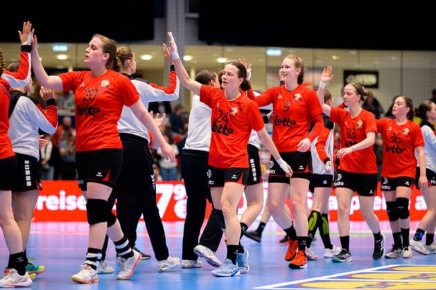 Handball, Womens European Championship Qualification, Germany Belgium, 2nd round, Group 3, Matchday 6 the team from Belgium Hamm Westpress Arena Nordrhein Westfalen Germany