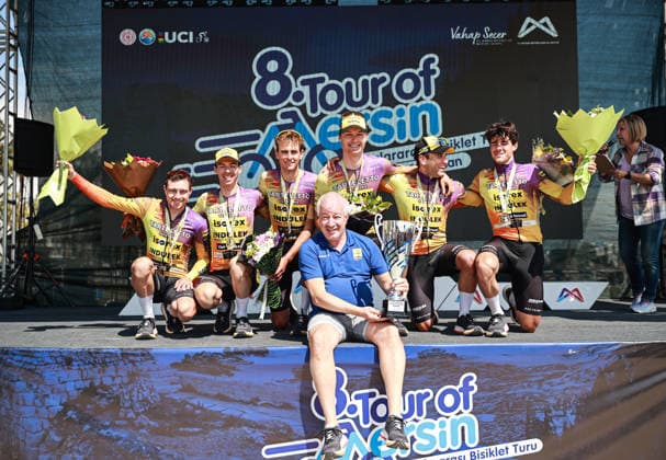 Tour of Mersin concludes with international participation MERSIN, TURKIYE - APRIL 12: Members of Belgium’s Tarteletto–Isorex team celebrate after winning the overall title of the Tour of Mersin in Mersin, Turkiye on April 12, 2026. A total of 130 cyclists from 31 countries competed in the four-day, 477-kilometer race organized for the 8th time. Serkan Avci Anadolu Mersin Turkey. Editorial use only. Please get in touch for any other usage.  Copyright: x2026xAnadoluxSerkanxAvcix
