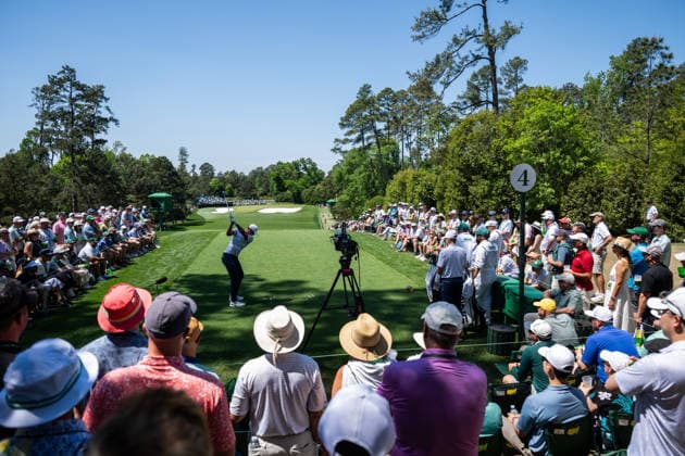 260412 Ludvig Aberg of Sweden during the final round of the 2026 Masters Golf Tournament on April 12, 2026 in Augusta Photo Petter Arvidson BILDBYRAN kod PA PA1196 golf masters bbeng the masters augusta sweden sverige  Copyright: PETTERxARVIDSON BB260412PA067