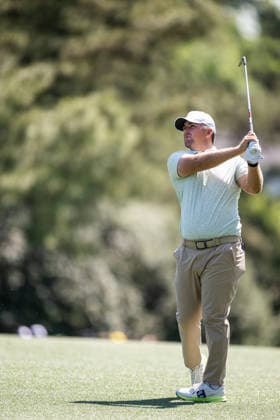 260412 Chris Gotterup of USA during the final round of the 2026 Masters Golf Tournament on April 12, 2026 in Augusta Photo Petter Arvidson BILDBYRAN kod PA PA1196 golf masters bbeng the masters augusta  Copyright: PETTERxARVIDSON BB260412PA069