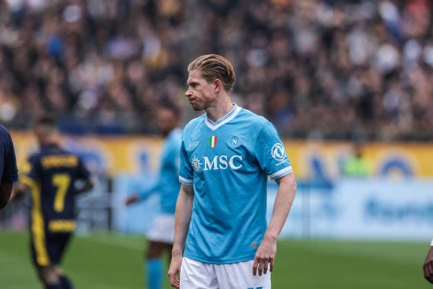 Parma Calcio 1913 v SSC Napoli - Serie A Kevin De Bruyne of SSC Napoli is in action during the Serie A football match between Parma Calcio 1913 and SSC Napoli at Ennio Tardini Stadium in Parma, Italy, on April 12, 2026. Parma Italy  Copyright: xEmanuelexComincinix originalFilename:comincini-parmacal260412_npiJY.jpg