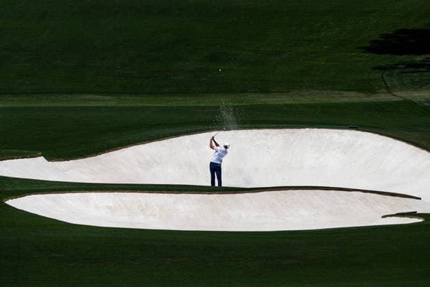 260412 Ludvig Aberg of Sweden during the final round of the 2026 Masters Golf Tournament on April 12, 2026 in Augusta Photo Petter Arvidson BILDBYRAN kod PA PA1196 golf masters bbeng the masters augusta sverige  Copyright: PETTERxARVIDSON BB260412PA088