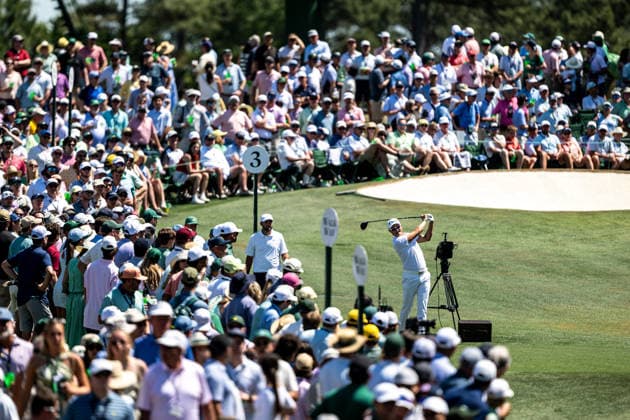 260412 Haotong Li of China during the final round of the 2026 Masters Golf Tournament on April 12, 2026 in Augusta Photo Petter Arvidson BILDBYRAN kod PA PA1196 golf masters bbeng the masters augusta  Copyright: PETTERxARVIDSON BB260412PA091
