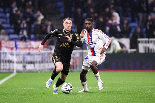 Olympique Lyonnais v FC Lorient - Ligue 1 McDonald s 2025 2026 10 Pablo PAGIS (fcl) - 22 Clinton MATA PEDRO LOURENCO (ol) during the Ligue 1 McDonald s match between Lyon and Lorient at Groupama Stadium on April 12, 2026 in Lyon, France. Lyon France  Copyright: xFEPx 776348350