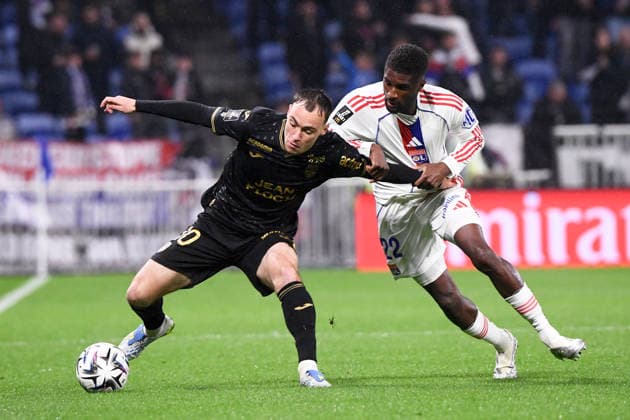 Olympique Lyonnais v FC Lorient - Ligue 1 McDonald s 2025 2026 22 Clinton MATA PEDRO LOURENCO (ol) - 10 Pablo PAGIS (fcl) during the Ligue 1 McDonald s match between Lyon and Lorient at Groupama Stadium on April 12, 2026 in Lyon, France. Lyon France  Copyright: xFEPx 776348350