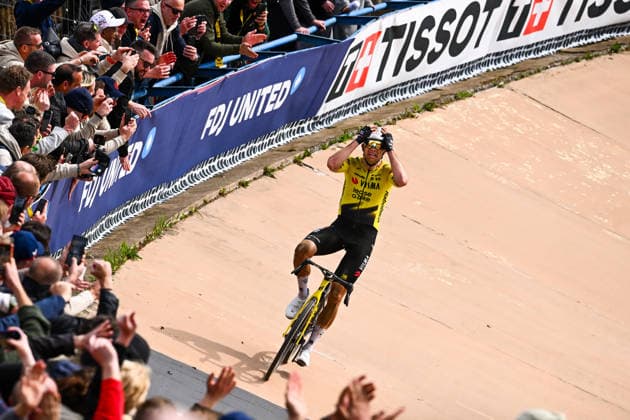 Cycling, Paris - Roubaix, winner Wout van Aert