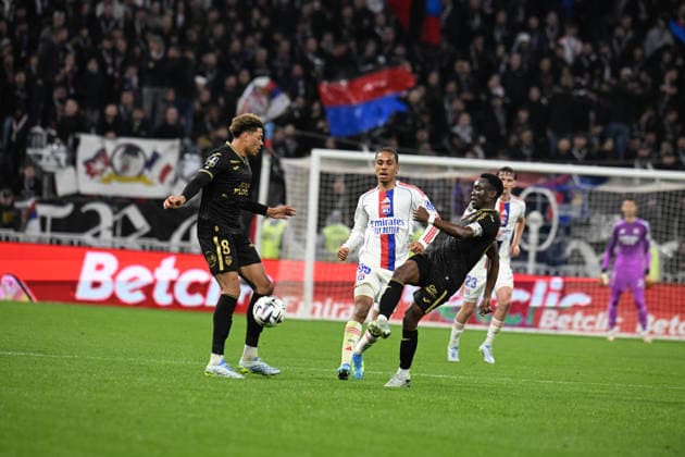 Football : Olympique Lyonnais v Lorient - French ligue 1- 12 04 2026 NARTEY Noah of Lyon during the French ligue 1 match between Olympique Lyonnais and Lorient at Groupama Stadium Decines Charpieu Lyon on April 12, 2026 , France LYONFrance  Copyright: xMouradxAllilix
