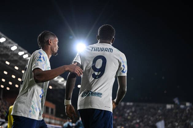 Marcus Thuram of Inter FC celebrating after a goal during the Italian Serie A football match between Calcio Como and Inter FC on 12 of Avril 2026 at the Giuseppe Senigallia stadium in Como, Italy  Copyright: xTizianoxBallabio IPAxSportx xipa-agency.netx xx IPA_73924737 IPA_Agency_IPA73924737