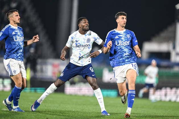 Marcus Thuram of Inter FC celebrating after a goal during the Italian Serie A football match between Calcio Como and Inter FC on 12 of Avril 2026 at the Giuseppe Senigallia stadium in Como, Italy  Copyright: xTizianoxBallabio IPAxSportx xipa-agency.netx xx IPA_73924775 IPA_Agency_IPA73924775