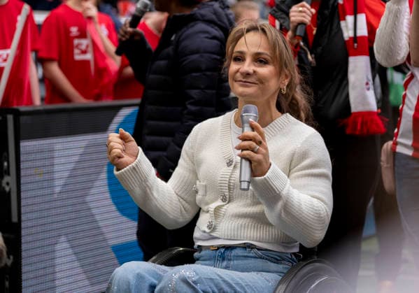 Kristina Vogel 1. FC Köln - Werder Bremen, Fussball, 1. Bundesliga, RheinEnergieStadion Köln, 12.04.2026 DFL regulations prohibit any use of photographs as image sequences and or quasi-video. *** Kristina Vogel 1 FC Köln Werder Bremen, Football, 1 Bundesliga, RheinEnergieStadion Köln, 12 04 2026 DFL regulations prohibit any use of photographs as image sequences and or quasi video Copyright: HMBxMedia xMarcoxBader