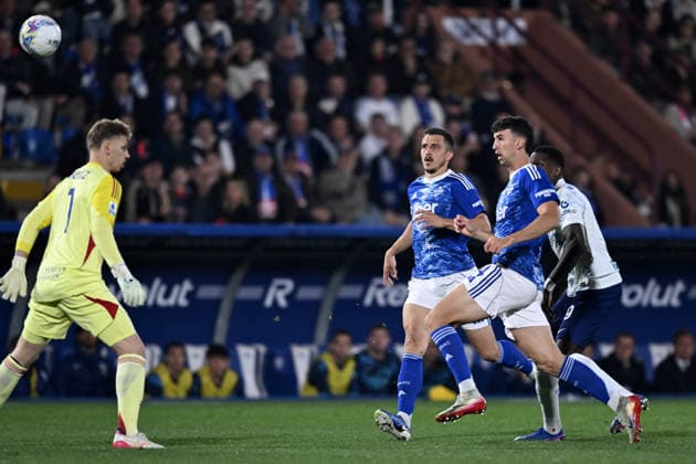 Db Como 12 04 2026 - campionato di calcio serie A Como-Inter foto Daniele Buffa Image nella foto: gol Marcus Thuram 