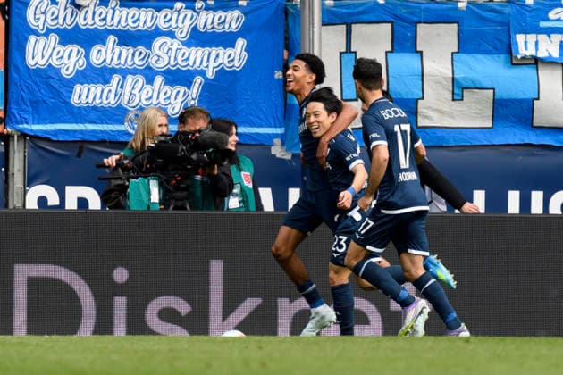Koji Miyoshi VfL Bochum celebrates after scoring his team s second goal during the 2 Bundesliga match between VfL Bochum and Eintracht Braunschweig, Vonovia Ruhrstadion on April 12, 2026 in Bochum, Germany, Germany Photo by Max Maiwald DeFodi Images Koji Miyoshi VfL Bochum celebrates after scoring his team s second goal during the 2 Bundesliga match between VfL Bochum and Eintracht Braunschweig at Vonovia Ruhrstadion on April 12, 2026 in Bochum, Germany Photo by Max Maiwald DeFodi Images Photo by Max Maiwald DeFodi Images