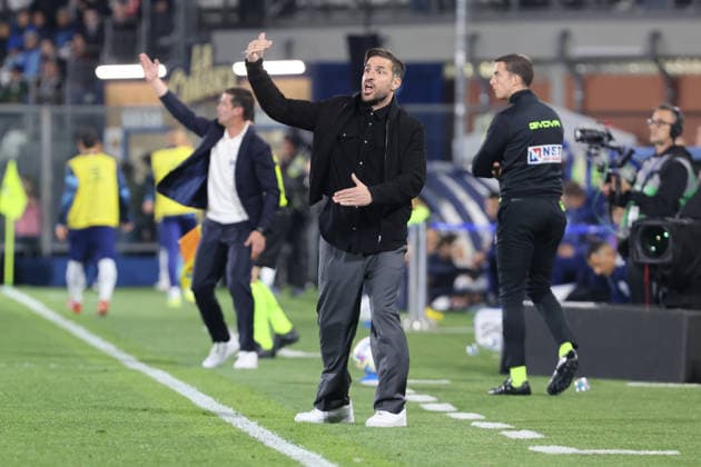 Como™s head coach Cesc Fabregas during the Serie A soccer match between Como and Inter at the Giuseppe Sinigaglia stadium in Como, north Italy - April 12, 2026 - Soccer.  Copyright: xAntonioxSaiai LaPressex
