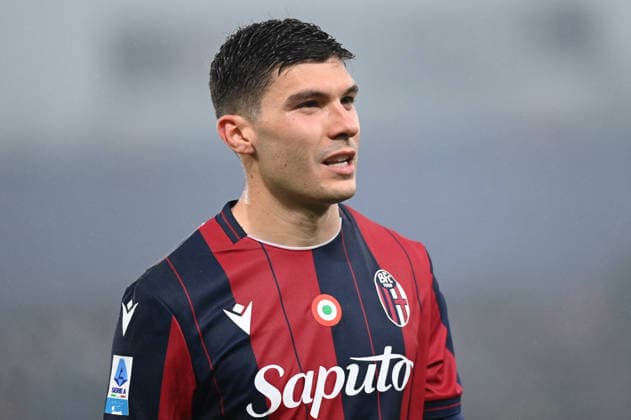 CALCIO - Serie A - Bologna FC vs US Lecce Nicolo Cambiaghi (Bologna Fc) during Bologna FC vs US Lecce, Italian soccer Serie A match in Bologna, Italy, April 12 2026 Bologna Italy  Copyright: xIPAxSport ABACAx