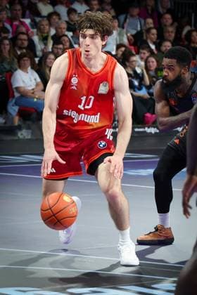 Justinian Jessup 10 FC Bayern Muenchen Basketball in action, FC Bayern Muenchen Basketball vs Niners Chemnitz, easyCredit BBL, Basketball, Bundesliga, Men, Main Round, April 12, 2026 Muenchen Bayern Germany Copyright: xkolbert-press MartinxAgüerax
