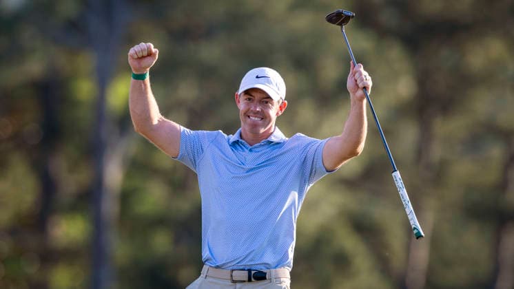 20260412 AUGUSTA Rory MacIlroy celebrates after winning the US Masters at Augusta National Golf Club in the USA AUGUSTA USA x40750x  Copyright: xChristerHoglundx US MASTERS GOLF