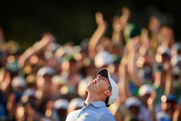 260412 Rory McIlroy of Northern Ireland celebrates on the 18th green after winning The Masters after the final round of the 2026 Masters Golf Tournament on April 12, 2026 in Augusta Photo Petter Arvidson BILDBYRAN kod PA PA1196 golf masters bbeng the masters augusta jubel  Copyright: PETTERxARVIDSON BB260412PA313