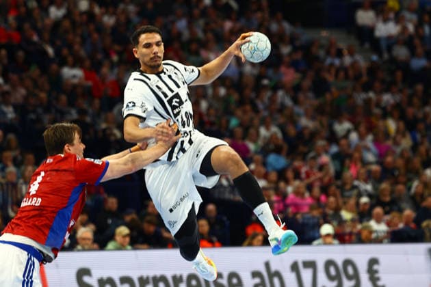 Handball I Men I Season 2025 2026 I Bundesliga I 28 Matchday I HSV Hamburg THW Kiel I 12 04 2026 Mohab Mohamed Saeed Abdelhak 48, THW Kiel Hamburg Barclaycard Arena Hamburg Germany Copyright: xLobeca RalfxHomburgx