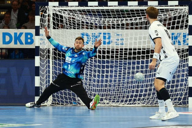 Handball I Men I Season 2025 2026 I Bundesliga I 28 Matchday I HSV Hamburg THW Kiel I 12 04 2026 Gonzalo Perez de Vargas 1, THW Kiel Hamburg Barclaycard Arena Hamburg Germany Copyright: xLobeca RalfxHomburgx
