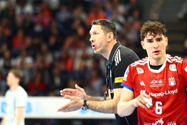 Handball I Men I Season 2025 2026 I Bundesliga I 28 Matchday I HSV Hamburg THW Kiel I 12 04 2026 Blazenko Lackovic HSV Hamburg Hamburg Barclaycard Arena Hamburg Germany Copyright: xLobeca RalfxHomburgx