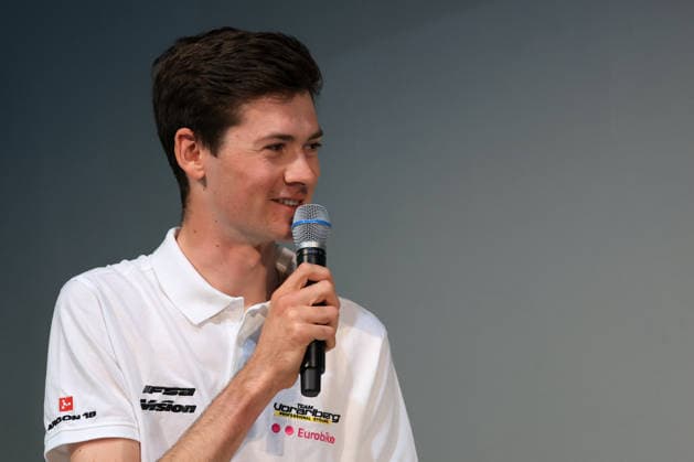 CYCLING - Tour of Austria GRAZ,AUSTRIA,13.APR.26 - CYCLING - Tour of Austria, presentation. Image shows Philipp Hofbauer (AUT Team Vorarlberg).  GEPAxpictures xMarioxBuehner-Weinrauch