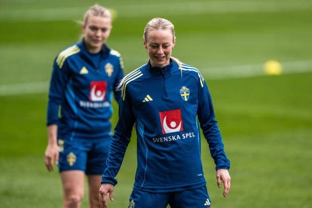 260413 Amanda Ilestedt of the Swedish women s national football team during a training session on April 13, 2026 in Gothenburg Photo Mathias Bergeld BILDBYRAN code MB MB1363 fotboll football soccer fotball vm kval kval fifa womens world cup qualifier qualifier träning practice training sverige sweden dam bbeng women kvinner  Copyright: MATHIASxBERGELD BB260413MB008