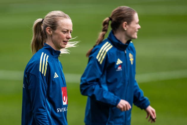 260413 Amanda Ilestedt of the Swedish women s national football team during a training session on April 13, 2026 in Gothenburg Photo Mathias Bergeld BILDBYRAN code MB MB1363 fotboll football soccer fotball vm kval kval fifa womens world cup qualifier qualifier träning practice training sverige sweden dam bbeng women kvinner  Copyright: MATHIASxBERGELD BB260413MB009