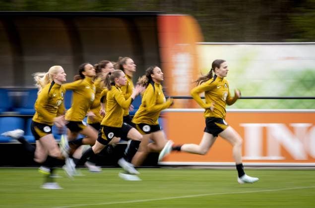 Football, Women, World Cup Qualifiers, National Team Netherlands, Training