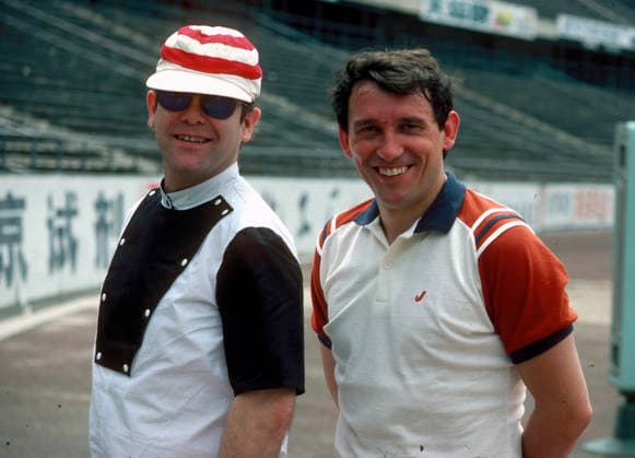 Graham Taylor who died today 12 January 2017 BEIJING CHINA 04 06 1983 WATFORD FC MANAGER GRAHAM TAYLOR (RT) AND CHAIRMAN ELTON JOHN BEIJING. CLUB TOUR OF CHINA Beijing China Copyright: xROGERxPARKERx