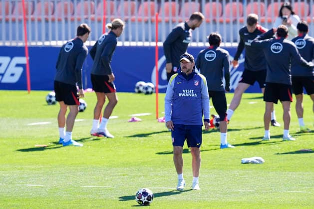 Football, CL, Atletico Madrid, Training