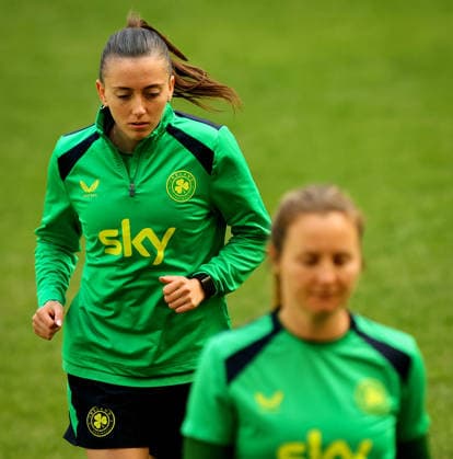 Republic of Ireland WNT Squad Training, Polsat Plus Arena, Gdansk, Poland 13 4 2026 Abbie Larkin Abbie Larkin 13 4 2026  Copyright: x INPHO RyanxByrnex RB2_6842